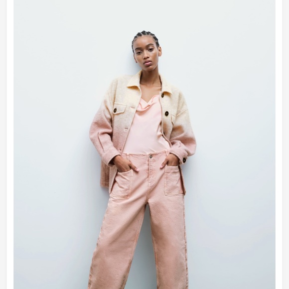 ZARA | Wool Blend Tie Dye Overshirt | Large - Picture 2 of 9